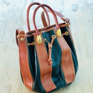 Vintage Italian Marino Orlandi Leather Handbag Purse